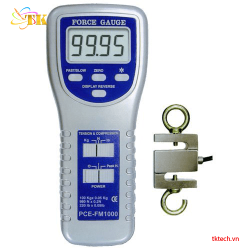 Máy đo lực PCE-FM 1000 Force Meter đo lên tới 100 kg / 981 N