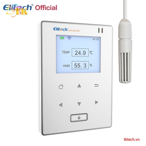 Bộ ghi dữ liệu nhiệt độ độ ẩm WIFI Elitech RCW-800