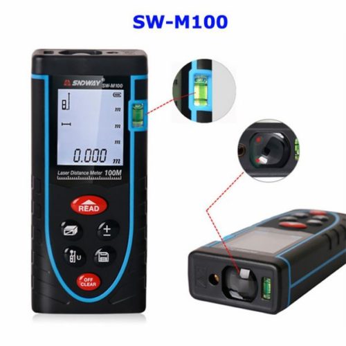 Thước đo khoảng cách SNDWAY SW-M100: Đo 100m